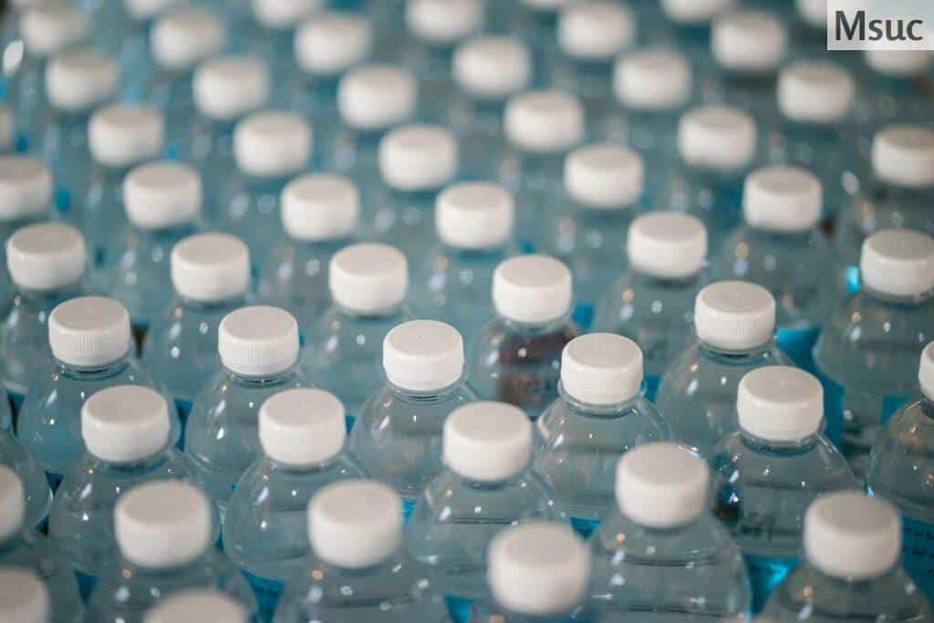 white plastic bottle lot
